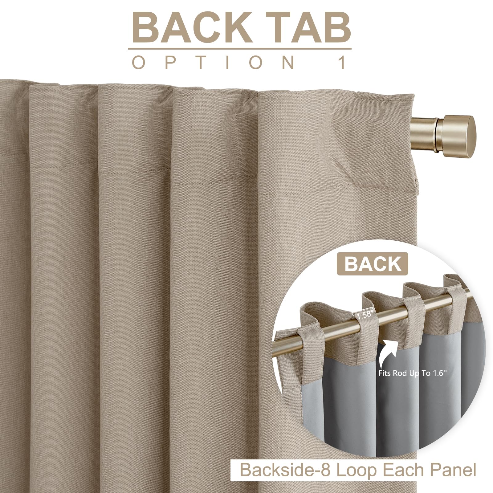100% Blackout Shield paired panels covering a large window for complete privacy