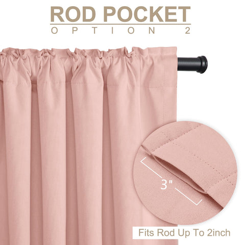 100% Blackout Shield rod pocket and rear loops detail for easy versatile installation