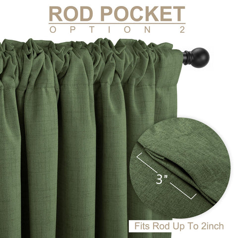 100% Blackout Shield top detail of rod pocket and back tabs for versatile installation