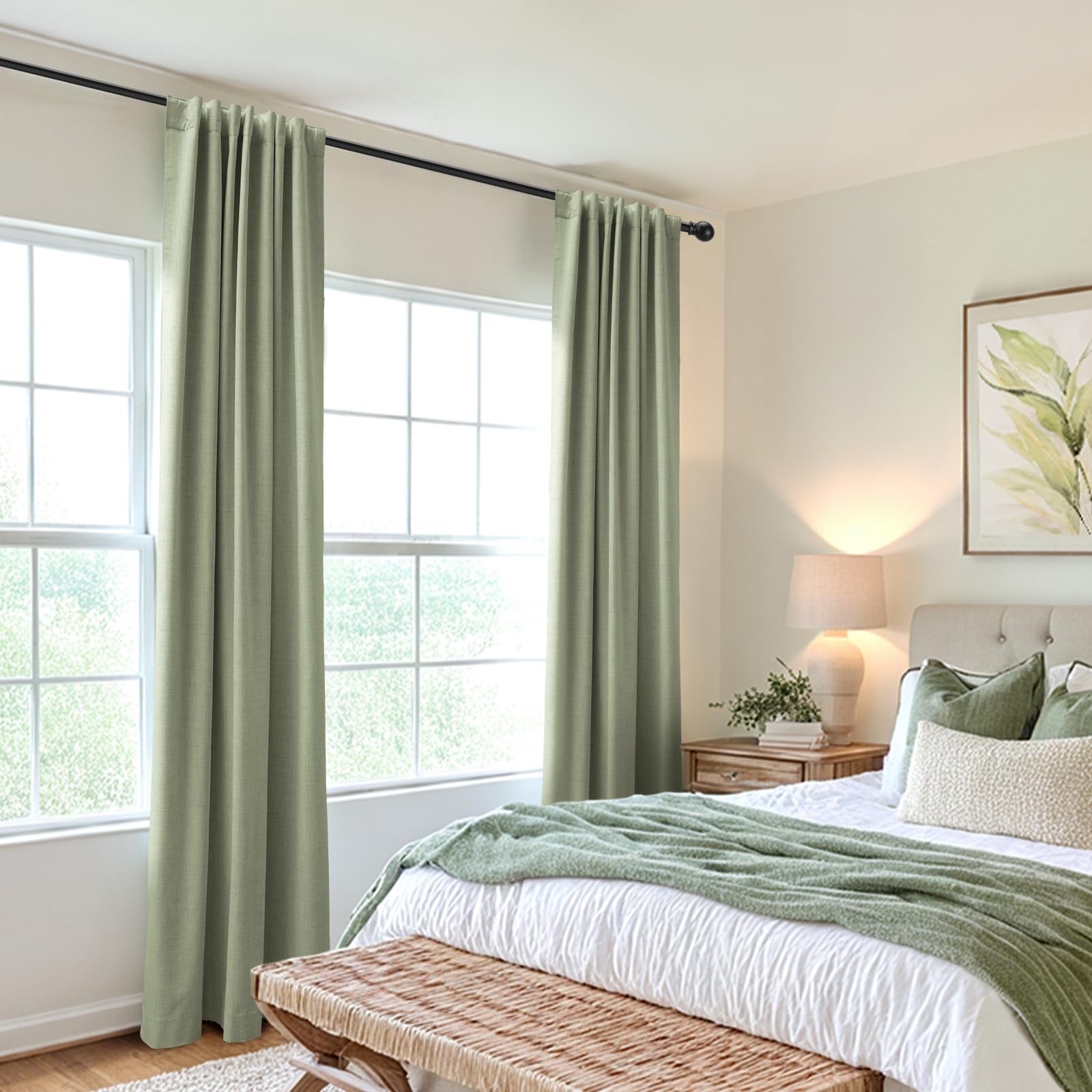 100% Blackout Shield installed in bedroom showing cozy dimming benefit