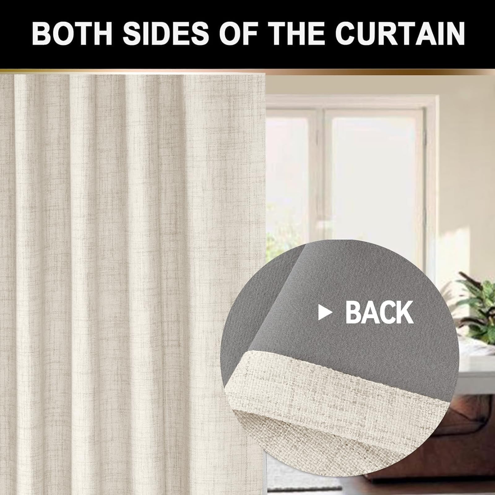 100% Blackout Shield in evening bedroom setting showing privacy and ambiance