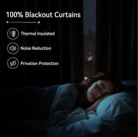 100% Blackout Shield linen-look texture close-up for natural visual warmth