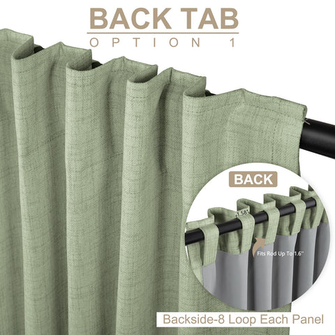 100% Blackout Shield panel hanging on rod demonstrating full blackout
