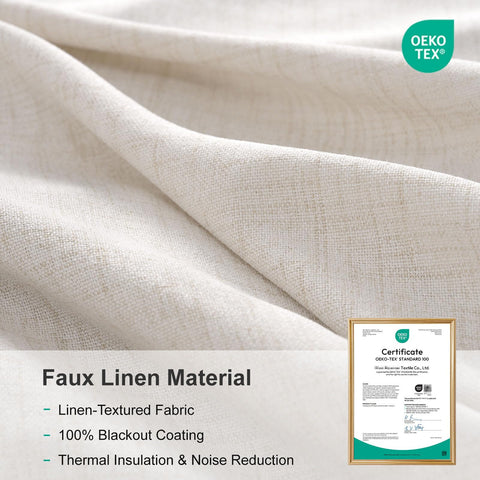 100% Blackout Shield laundered fabric demonstrating wrinkle resistance