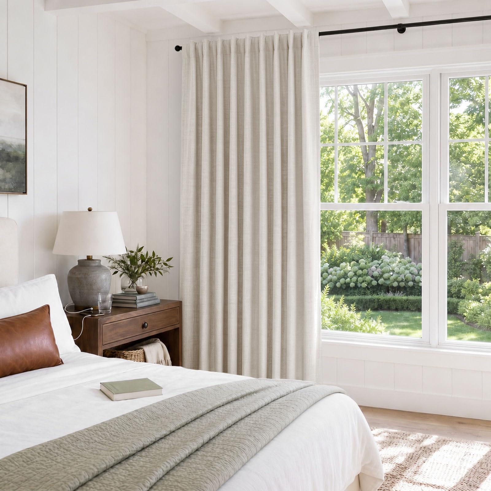 100% Blackout Shield on sliding door illustrating scale and room darkening