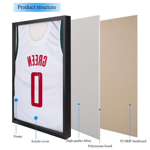 1DOT2 framed jersey mounted on wall showing professional presentation benefit