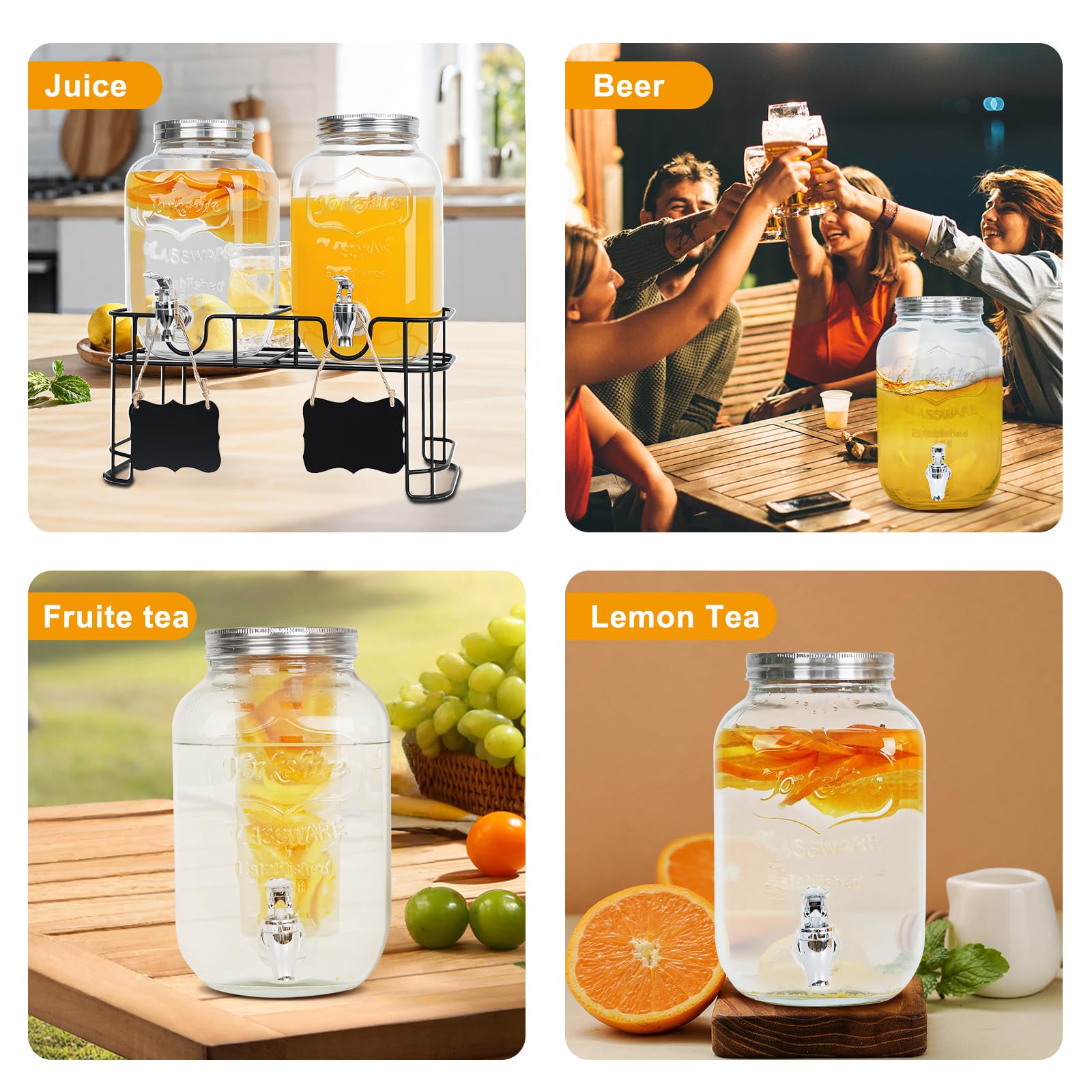 1ZIZIFA8 internal ice cylinder view showing chilled drinks without dilution