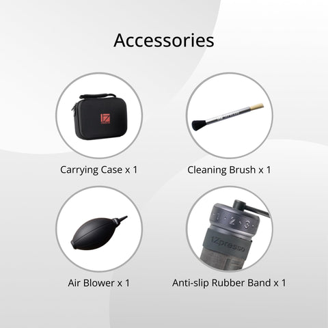 1Zpresso K-Ultra held in hand showing size and ergonomic handling benefit