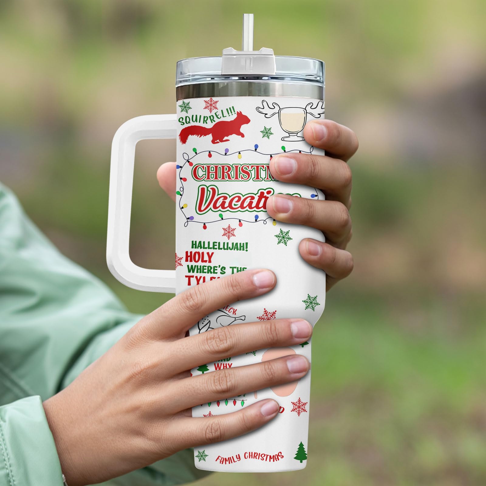 34HD tumbler in use outdoors showing insulated performance and long-lasting cool benefit