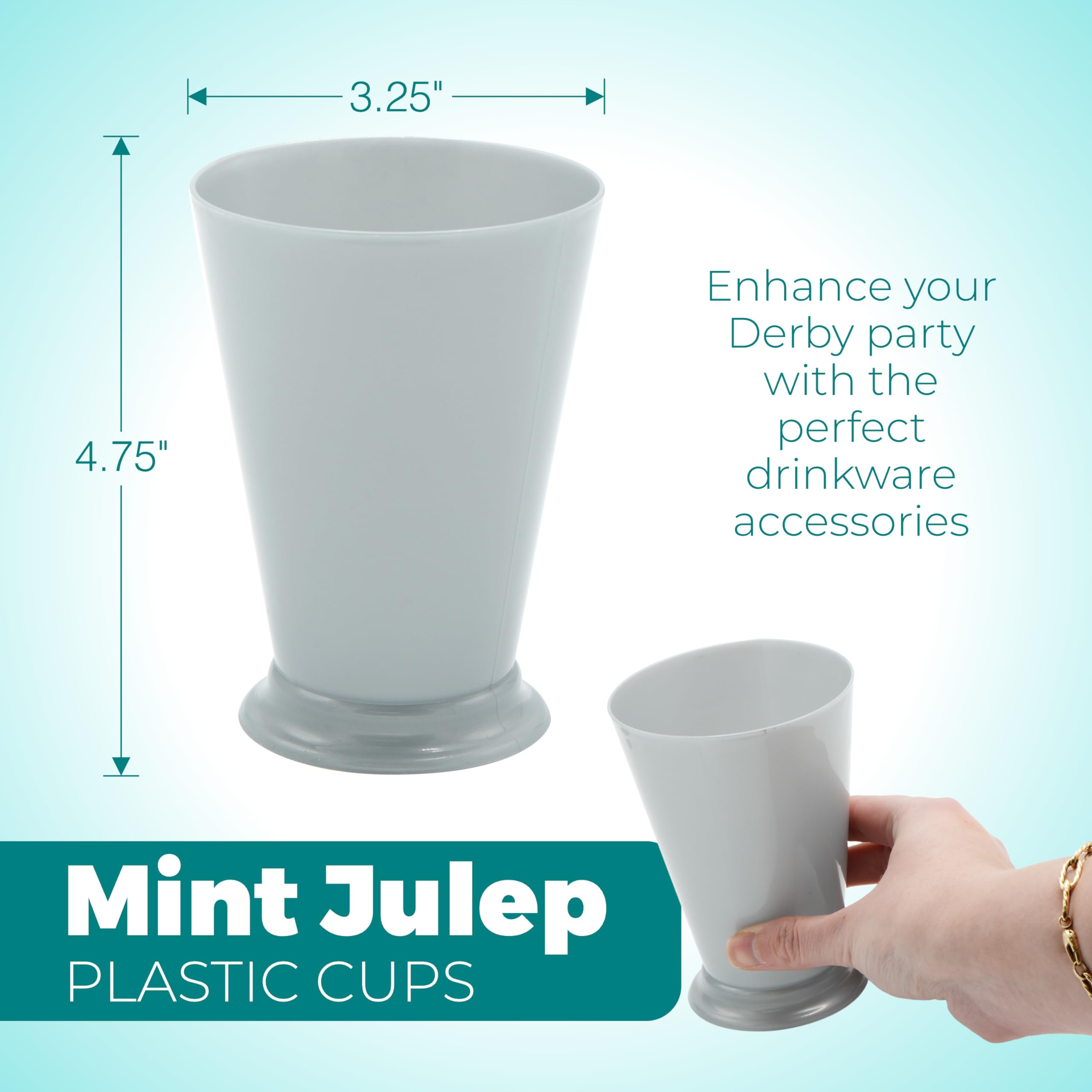 4E's Novelty cup used as rose centerpiece illustrates decorative versatility for tables
