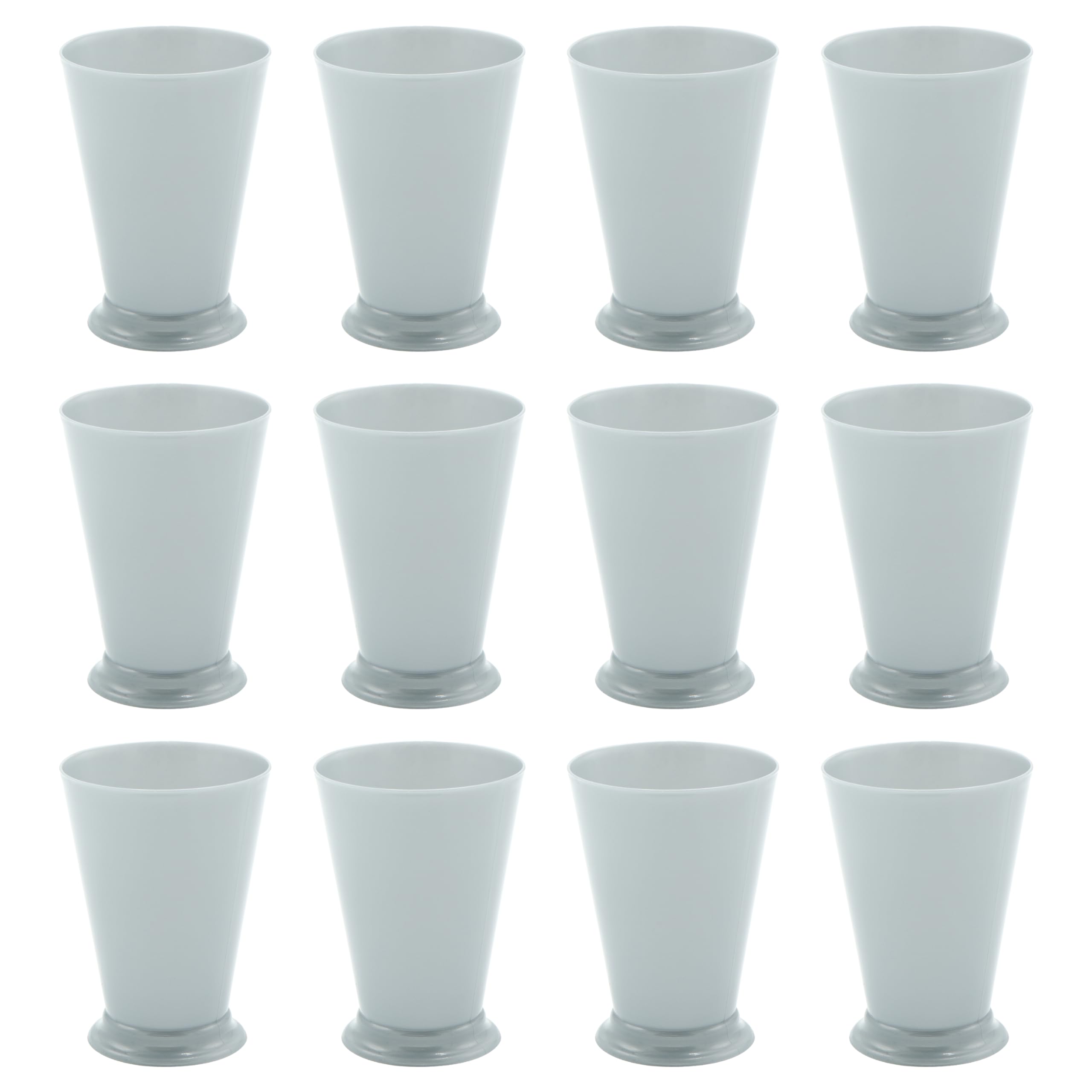 4E's Novelty close-up of printed label and plastic material indicates durable partyware
