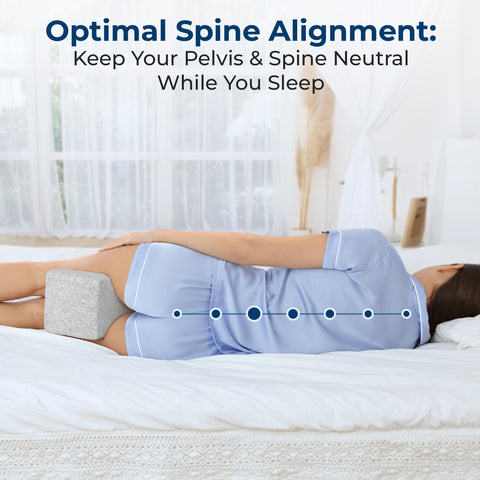 5 STARS UNITED knee pillow between legs of pregnant person for hip and pelvic support