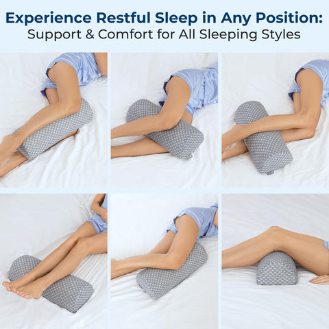 5 STARS UNITED pillow placed under knees on back sleeper for pressure relief
