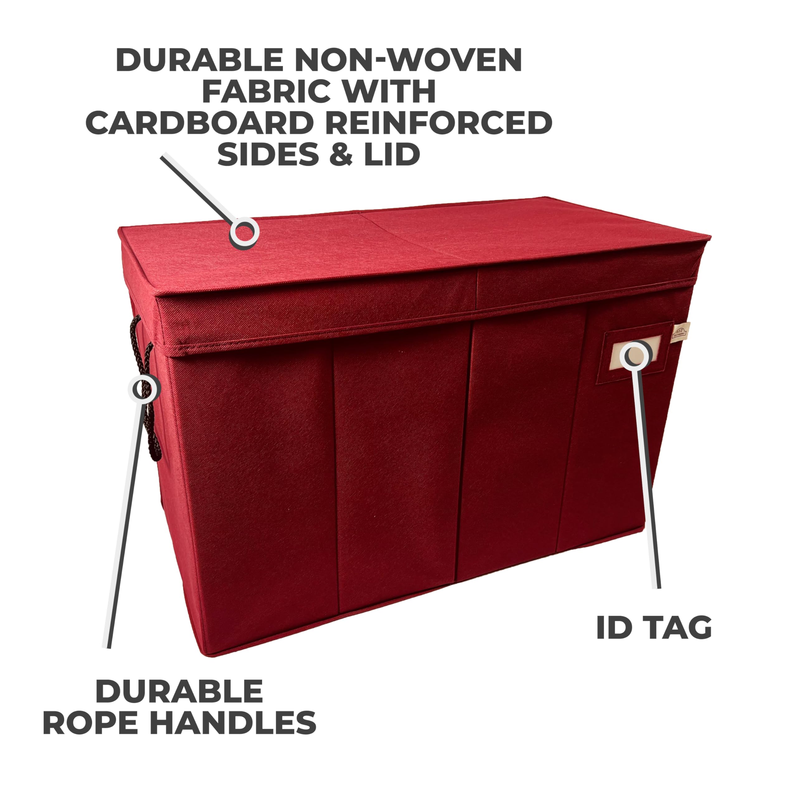 612 Vermont box opened with nutcrackers inside demonstrating upright safe storage and spacing
