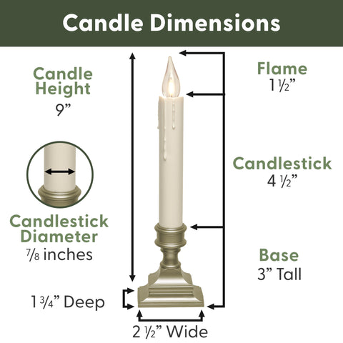 612 Vermont four candles in a home window at night showing ambient, cord-free lighting