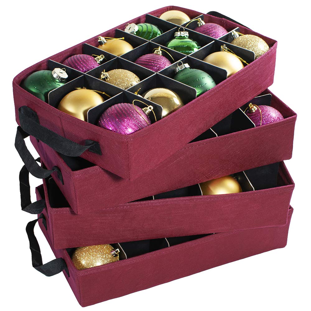 612 Vermont open trays top view displaying organized ornament storage