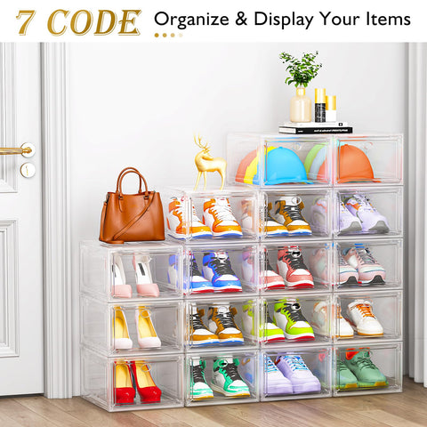 7 code interior with sneakers upright illustrating organization and visibility
