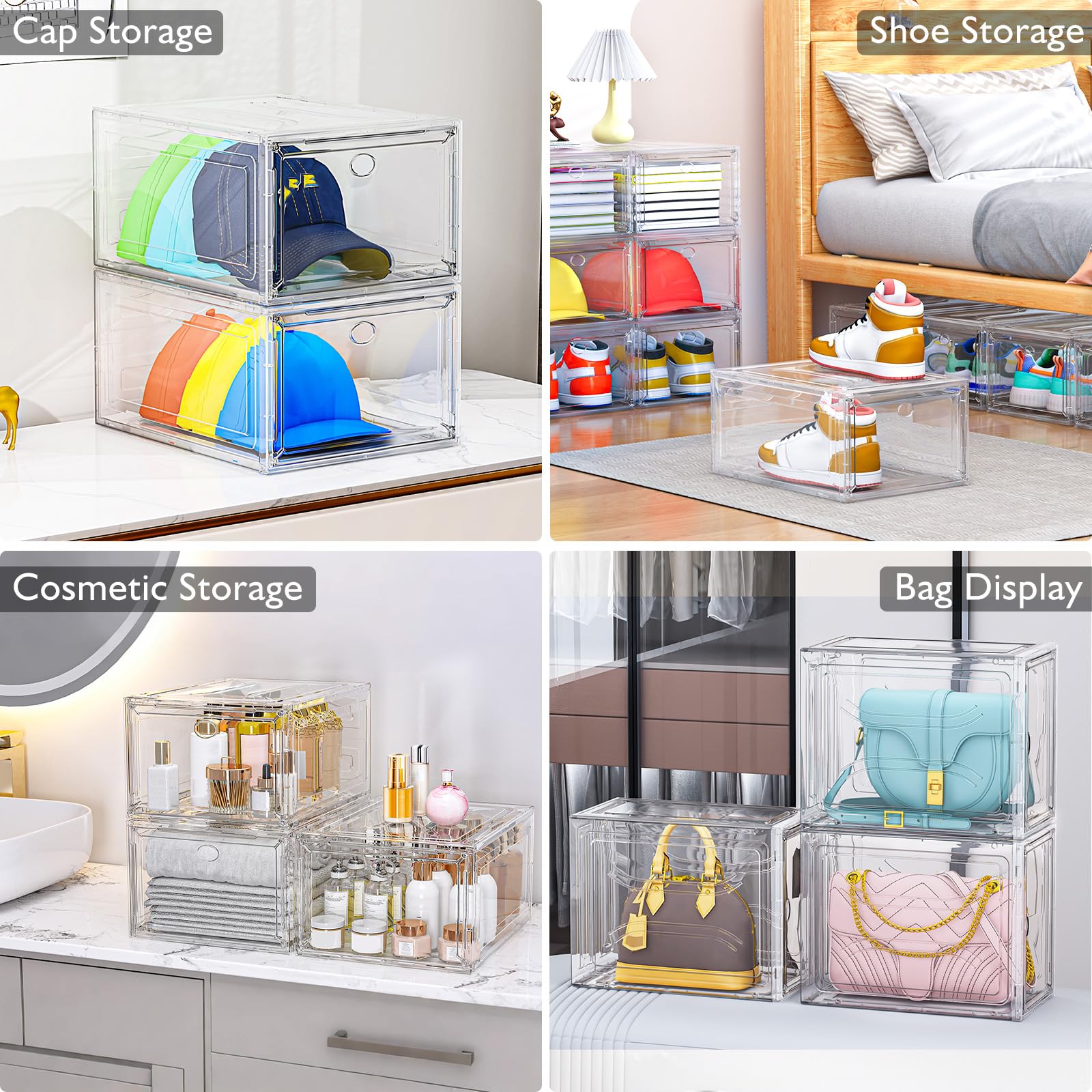 7 code nine boxes lined on shelf showing tidy storage and quick selection