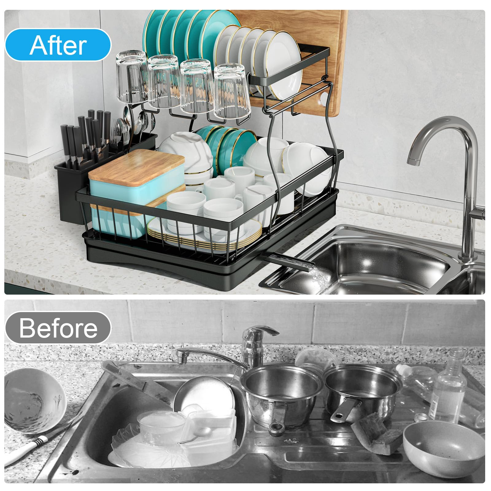 7 code size comparison on countertop showing space-saving benefit