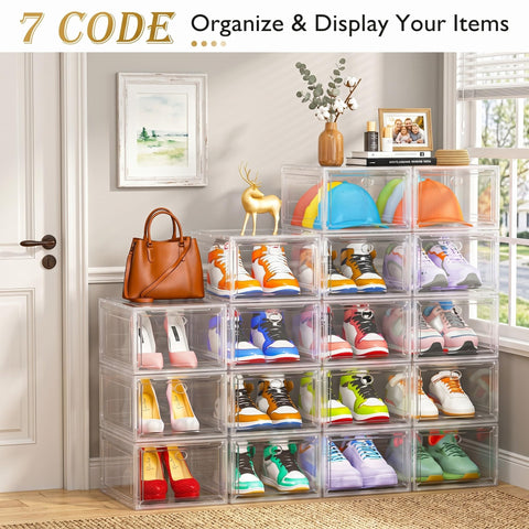 7 code stacked boxes in closet demonstrating stable vertical storage