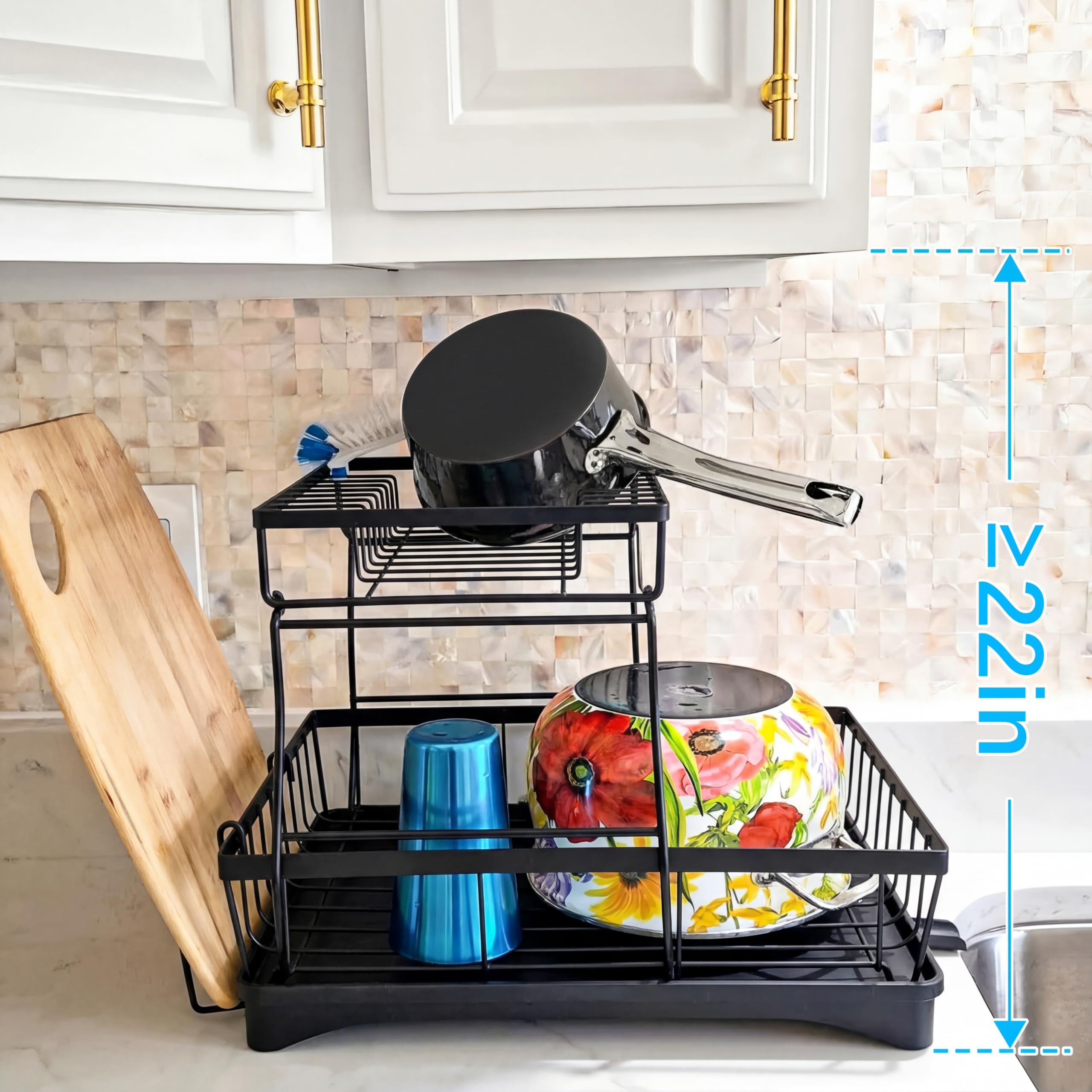 7 code lifestyle kitchen setup showing neat counter and quick drying