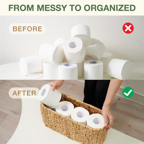 84ECO top view filled with toilet paper rolls showing capacity advantage