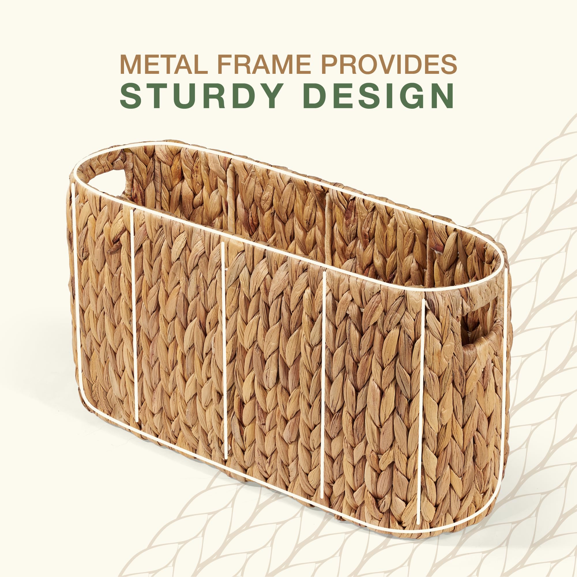 84ECO basket used in bedroom storing magazines showing versatile organization