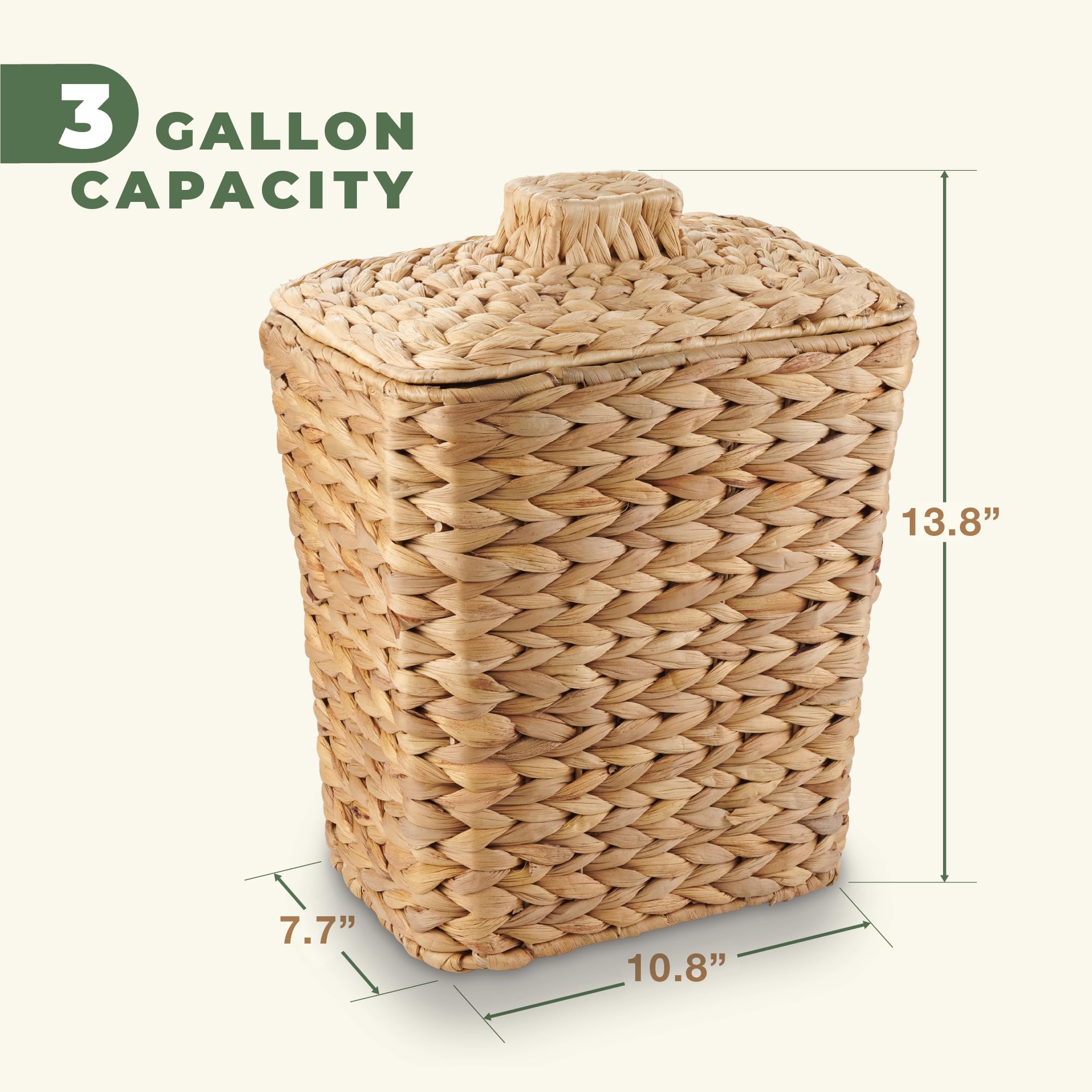 84ECO lid and rim detail showing snug fit to contain odors and deter pets