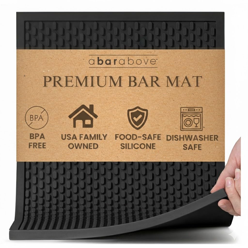 A Bar Above front view of mat showing clean professional look and instant workspace upgrade