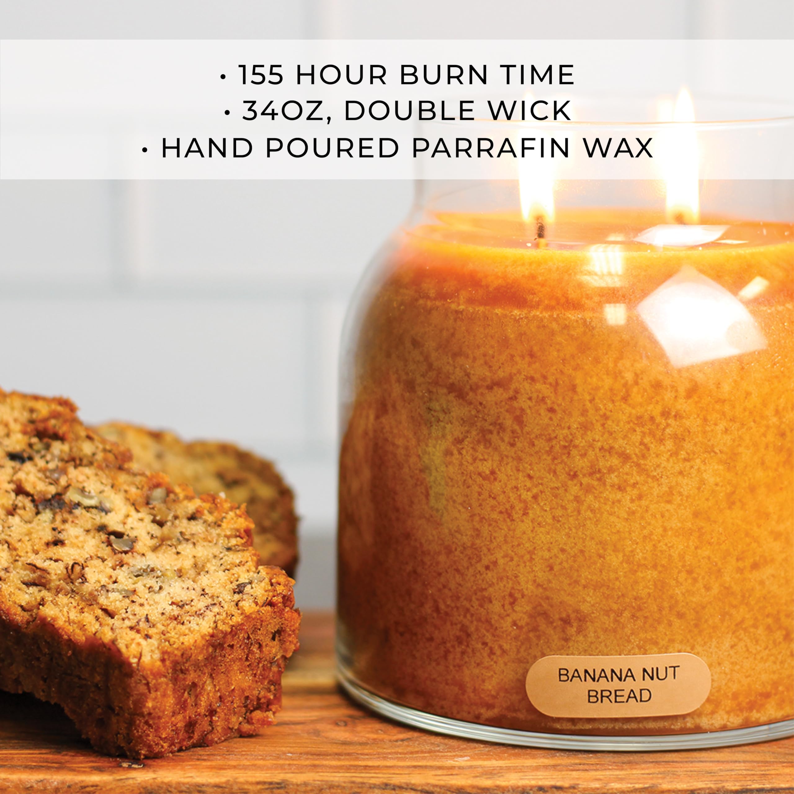 A Cheerful Giver melted wax pool close-up showing even burn and long-lasting fragrance