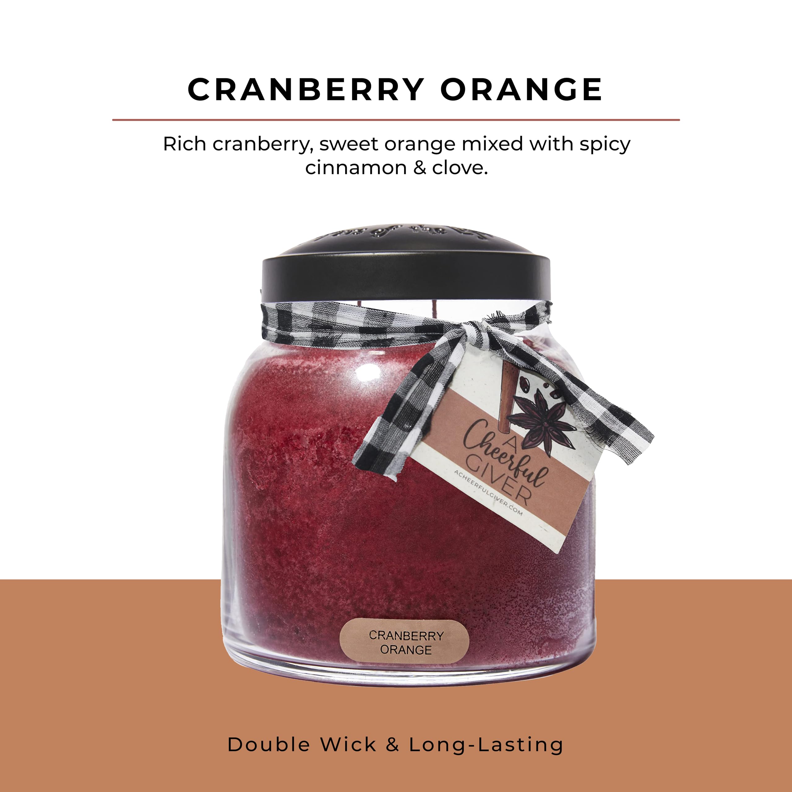 A Cheerful Giver black lid close-up preserving scent and keeping candle dust-free