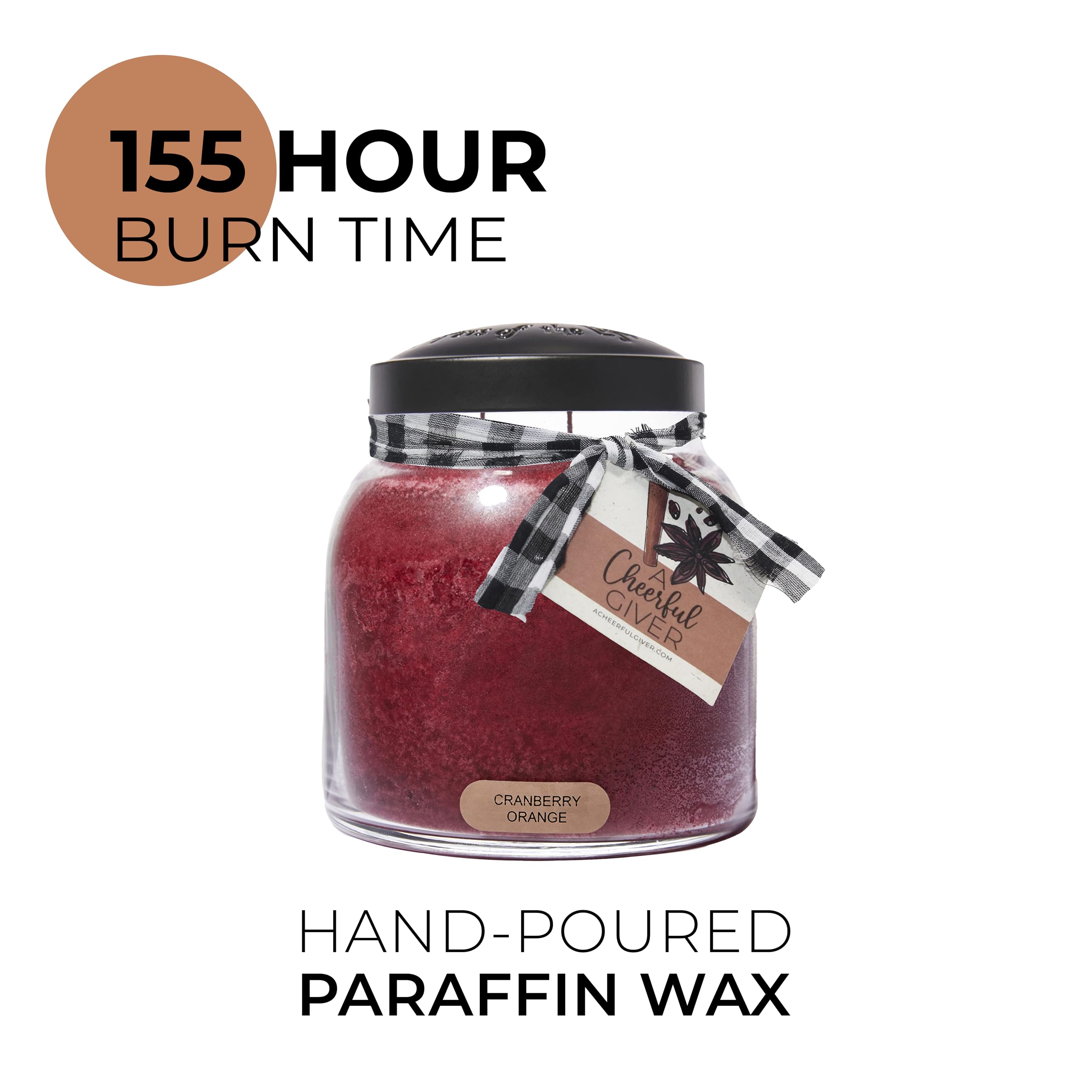 A Cheerful Giver wick and wax texture close-up highlighting clean burn and quality construction