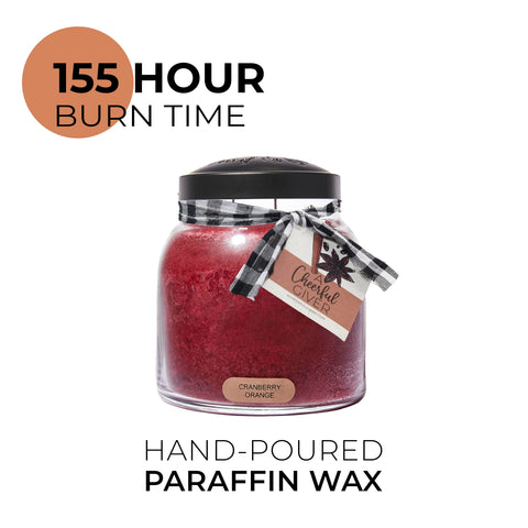 A Cheerful Giver wick and wax texture close-up highlighting clean burn and quality construction
