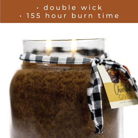 A Cheerful Giver clear jar label detail for easy farmhouse styling