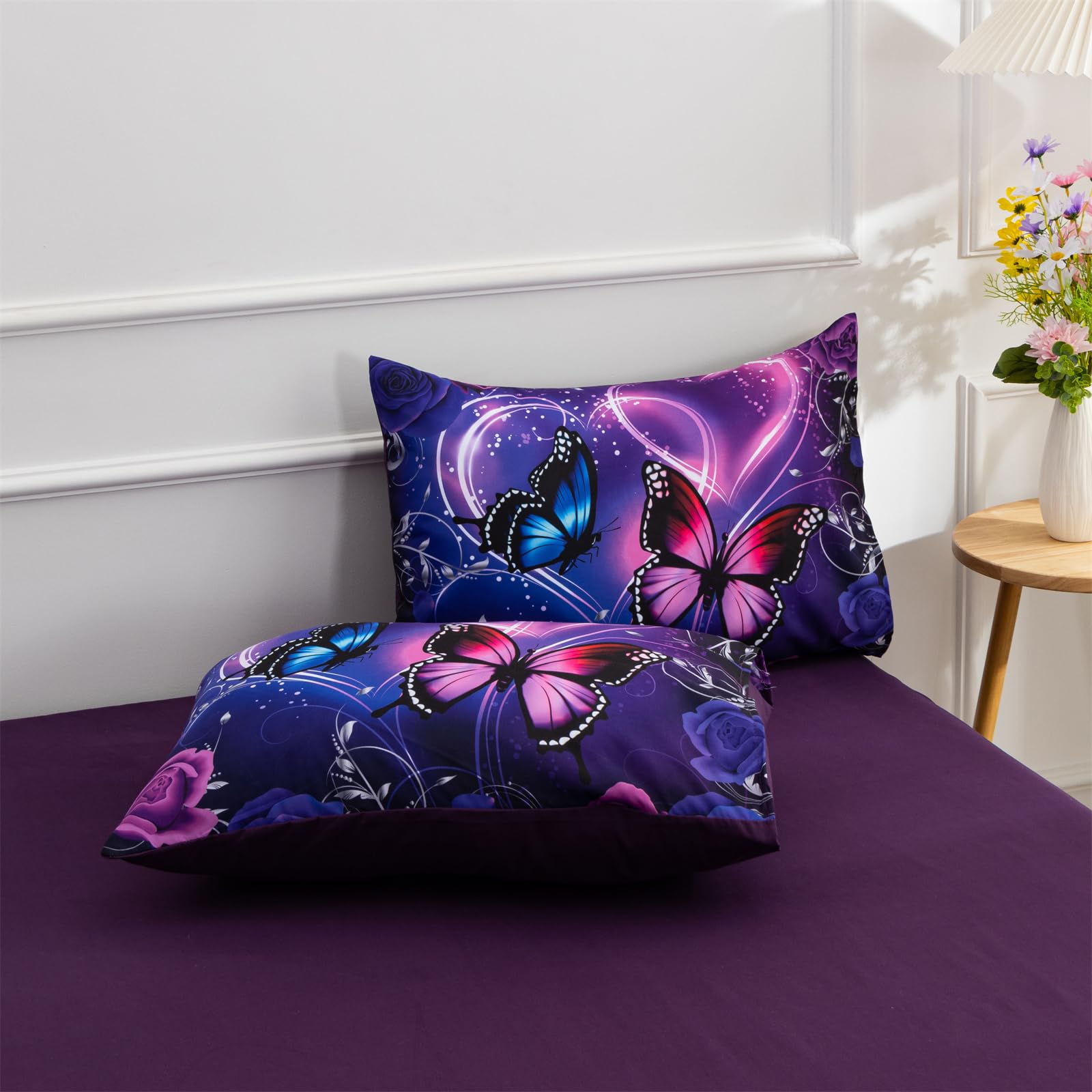 A Nice Night styled girl’s bedroom setting showing set in real room for decorating inspiration
