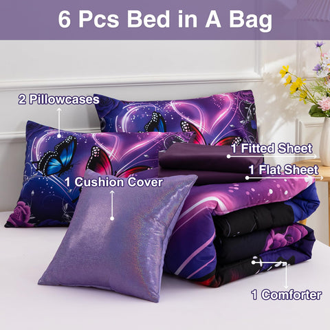 A Nice Night comforter displayed on a full bed illustrating cozy coverage and decor impact
