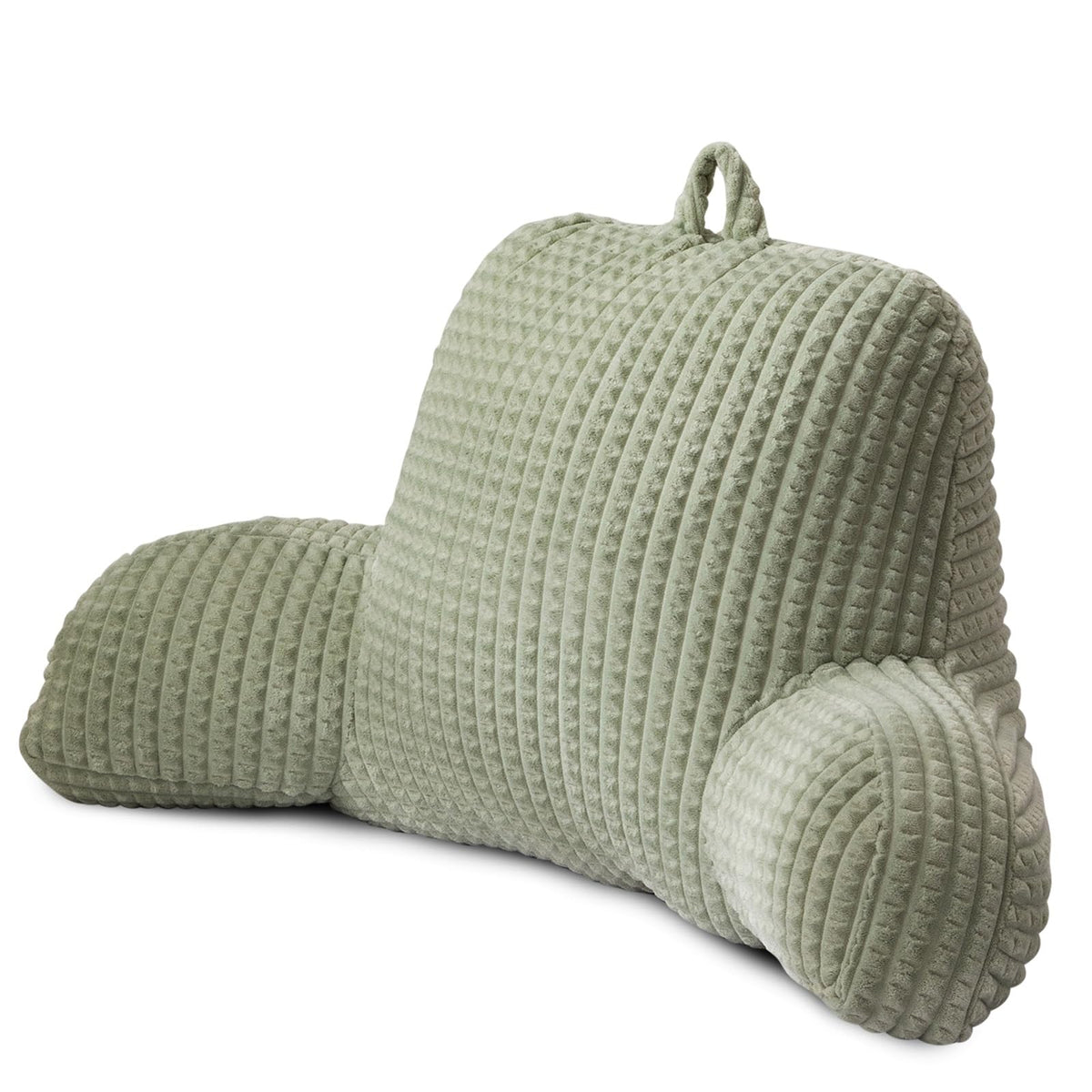 A Nice Night front view green pillow showing full support benefit