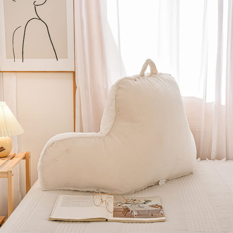 A Nice Night in-bed use demonstrating reading posture and torso support while sitting up