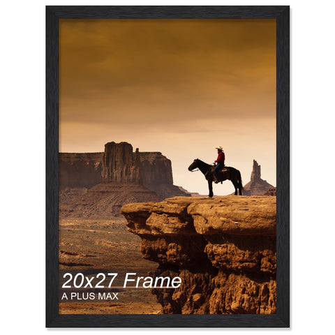 A PLUS MAX front view showcasing black frame and framed puzzle benefit of elegant display