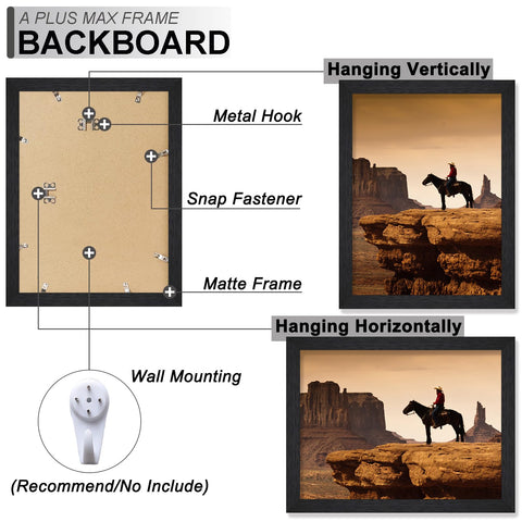 A PLUS MAX frame in a living room setting enhancing decor with simple wall mount