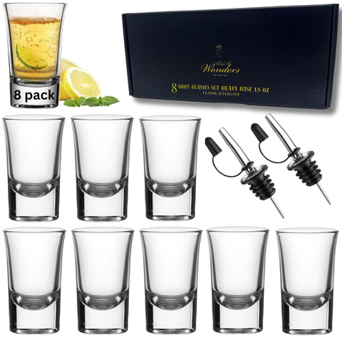 A&A Wonders front packaging showing full boxed shot glass set and gift-ready presentation