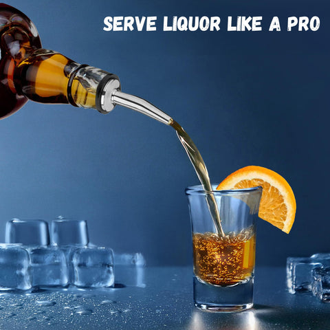 A&A Wonders pouring vodka into a shot glass showing precise pourer control and no spills