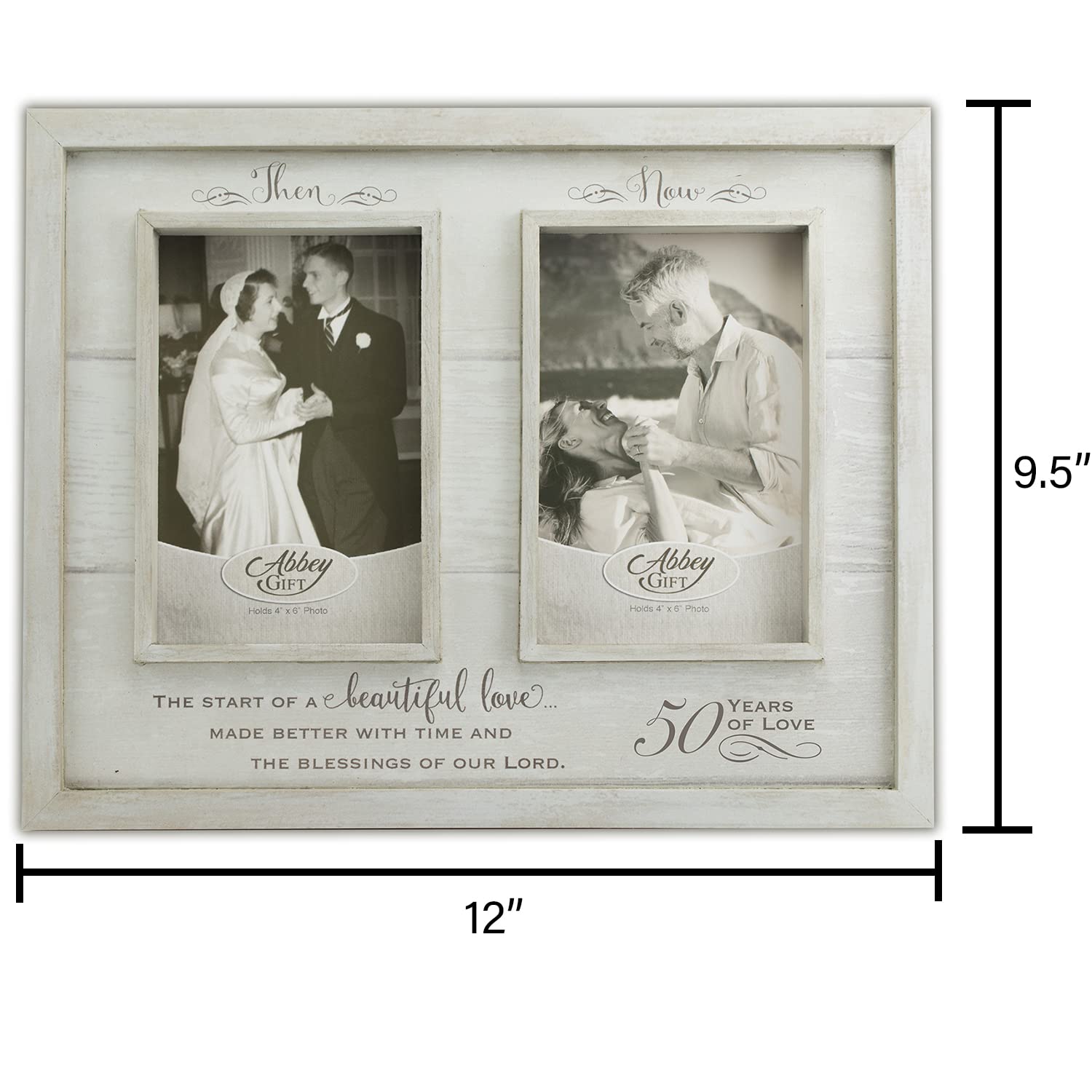 Abbey & CA Gift back view showing easel and hanging hardware, enabling versatile display