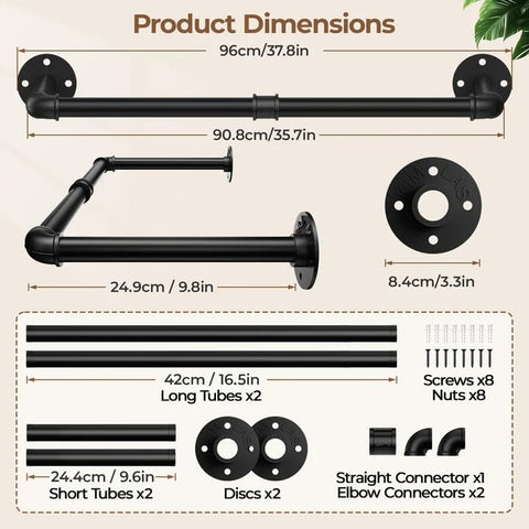 Abiglifty close-up of matte black pipe finish highlighting corrosion resistance