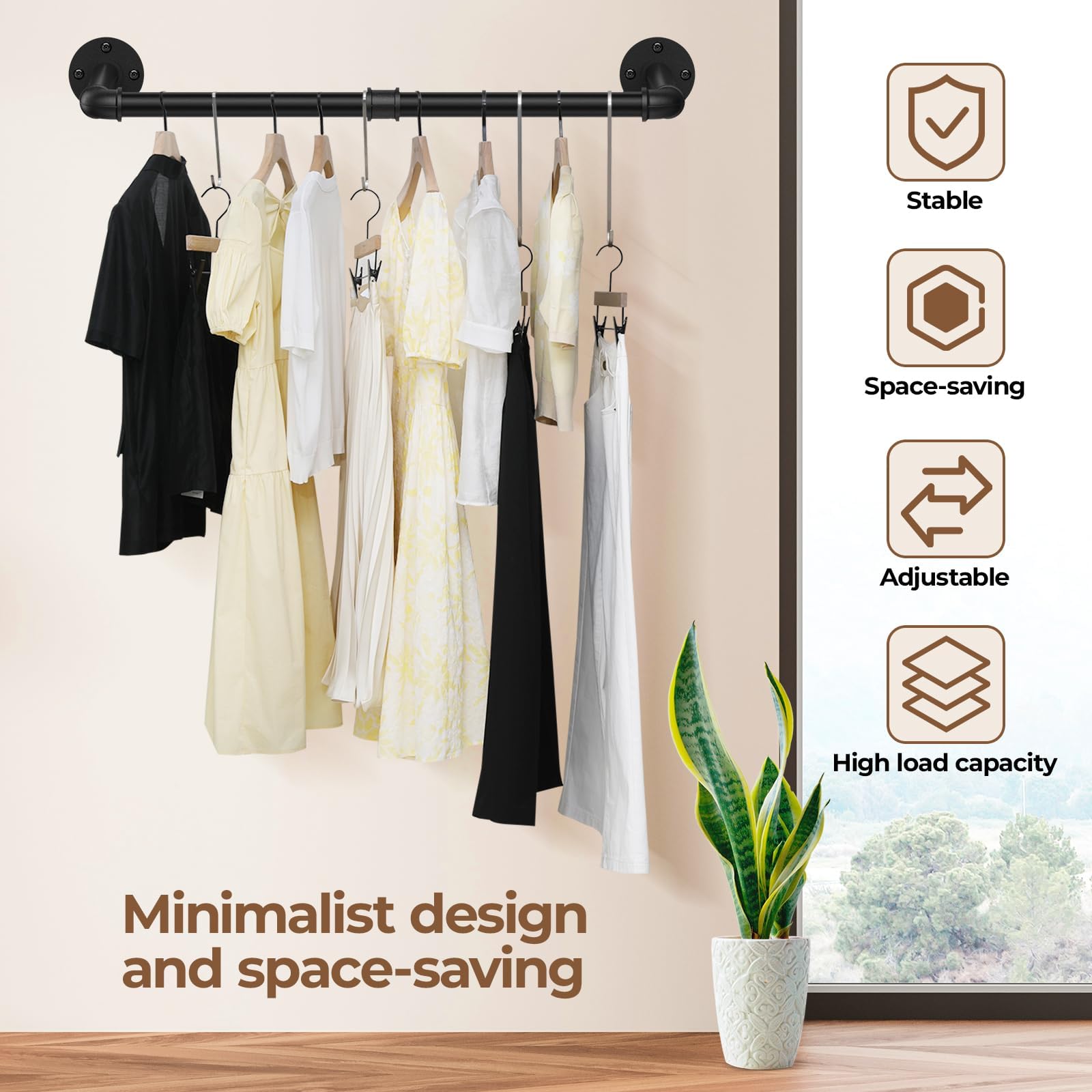 Abiglifty hooks detail with keys and scarf providing quick-access organization