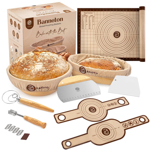 ABIOTO front packaging showing full 17-piece kit for complete baking