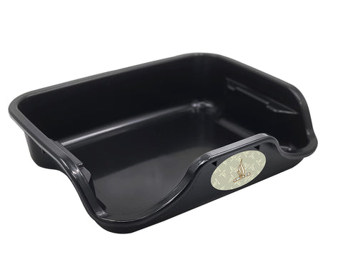 Ablaze tray in use on lap demonstrating comfortable trimming and portability