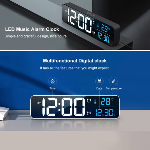 Abovsare closeup of LED digits showing clear visibility and contrast advantage