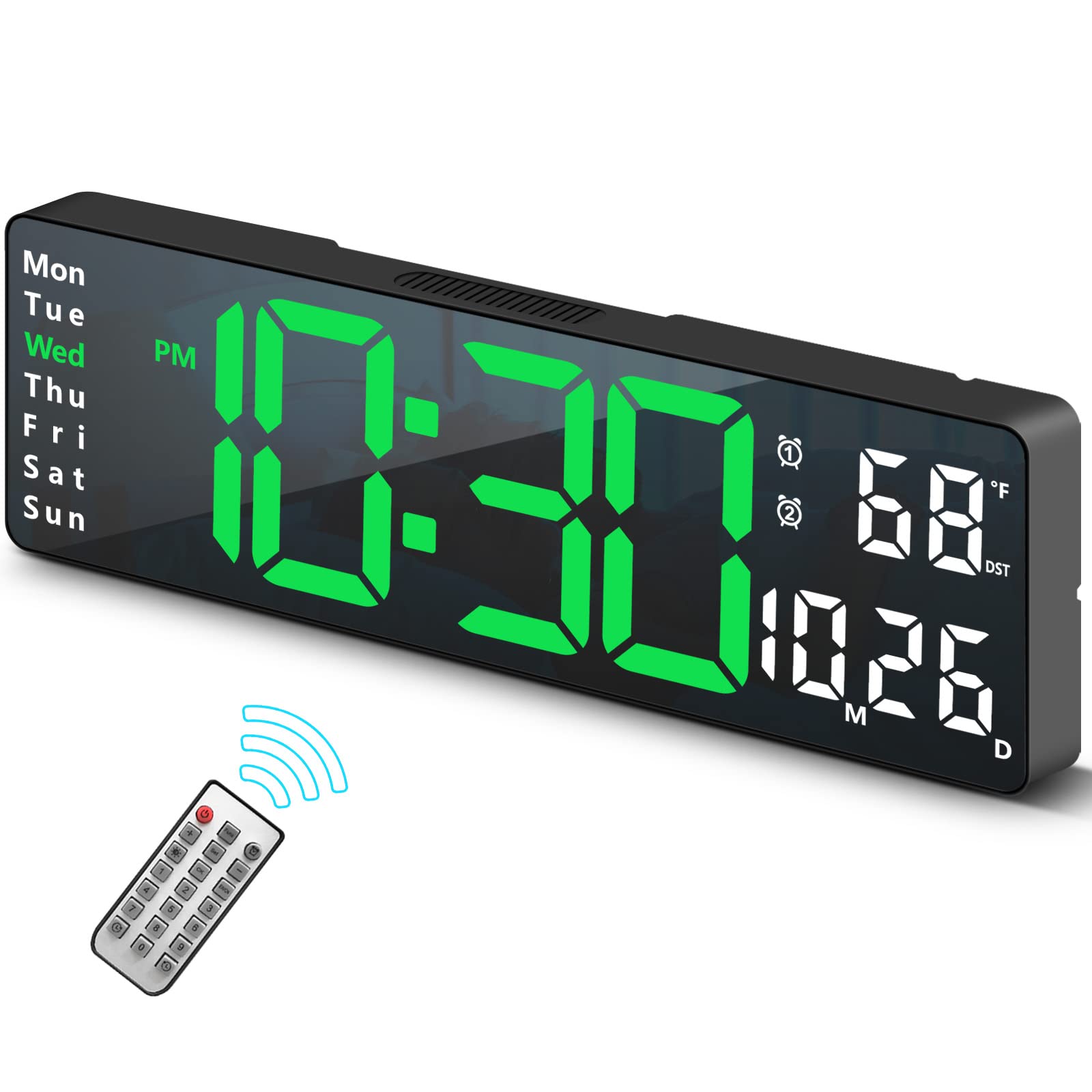 Abovsare front display showing large LED digits for easy readability