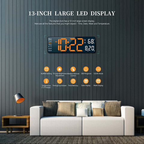 Abovsare Orange-B side profile mounted on wall for space-saving benefit